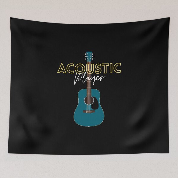 Item preview, Acoustic Player Dark Aqua Blue designed and sold by nightsworthy.