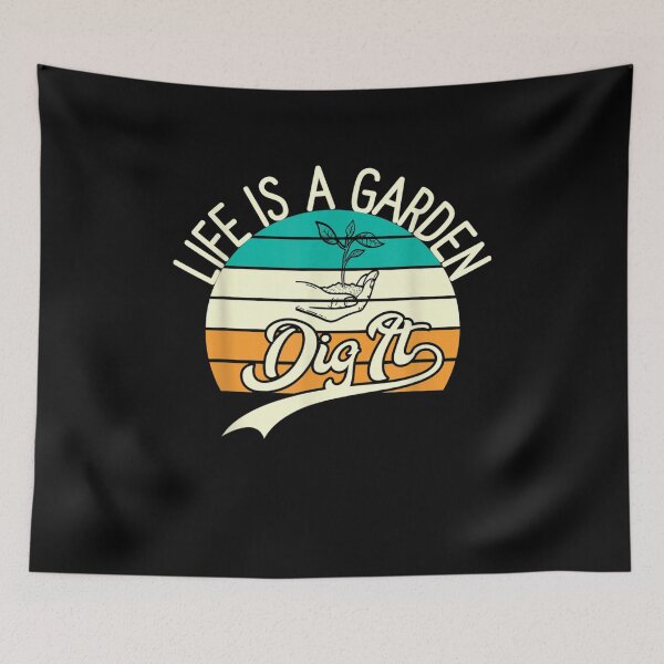 Item preview, Retro Life Is A Garden Dig It Gardener Gifts Gardening  designed and sold by lindafrances.