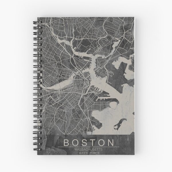 Item preview, Neutral Boston Artistic Map designed and sold by Interpret108.