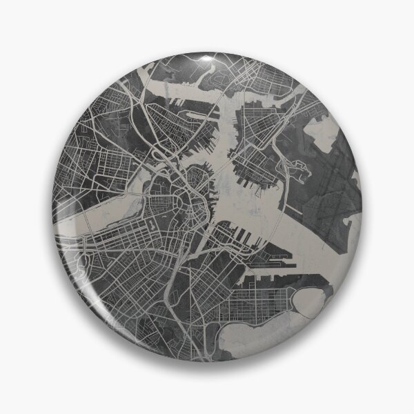 Item preview, Neutral Boston Artistic Map designed and sold by Interpret108.