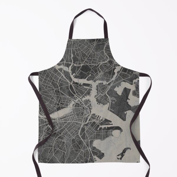 Item preview, Neutral Boston Artistic Map designed and sold by Interpret108.