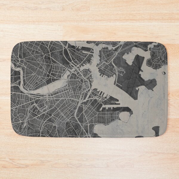 Item preview, Neutral Boston Artistic Map designed and sold by Interpret108.
