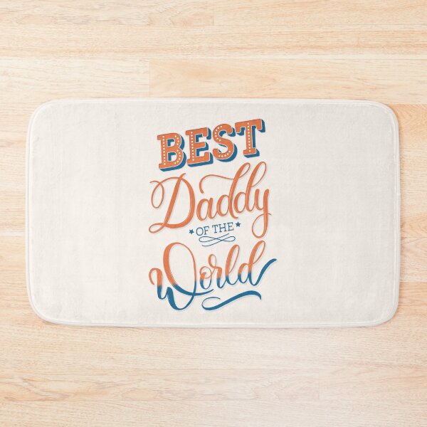 Item preview, Best Daddy of the World. Hand lettering. World's best dad. designed and sold by Sandra Brezina.