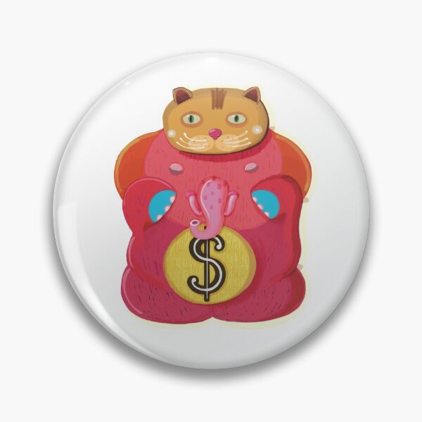 Item preview, Lucky Elephant Dollar wear cat hat designed and sold by Supachet.