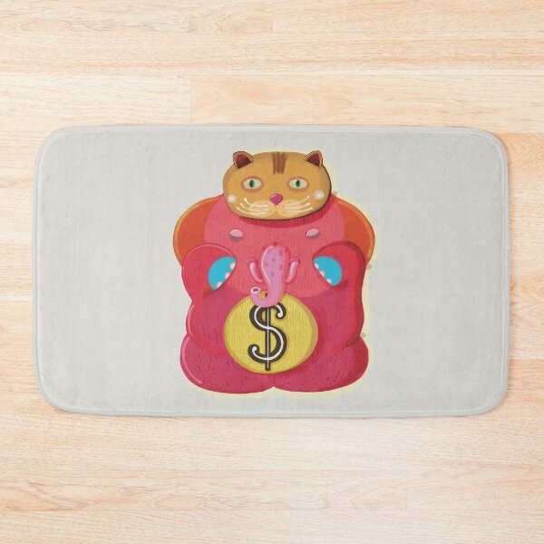 Item preview, Lucky Elephant Dollar wear cat hat designed and sold by Supachet.