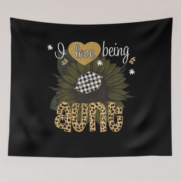Item preview, I Love Being Called Aunt Sunflower Leopard Gift  designed and sold by lindafrances.