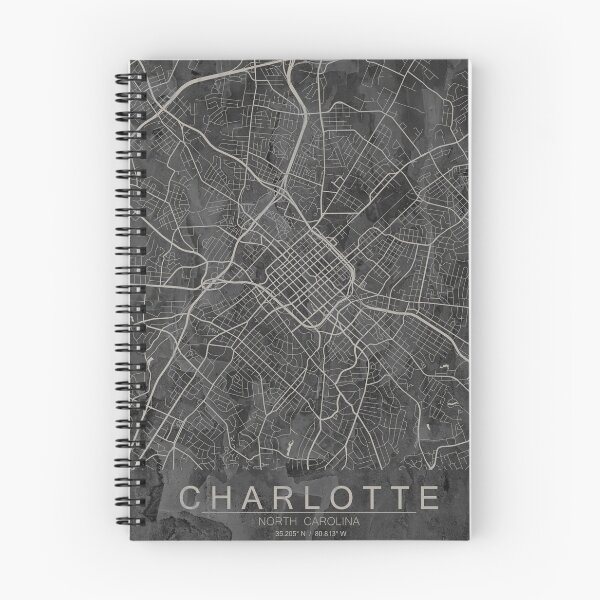 Item preview, Charlotte Neutral Artistic Map designed and sold by Interpret108.