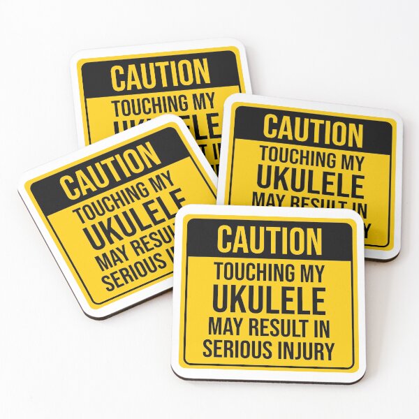 Item preview, Funny ukulele warning sign designed and sold by DeliriousSteve.