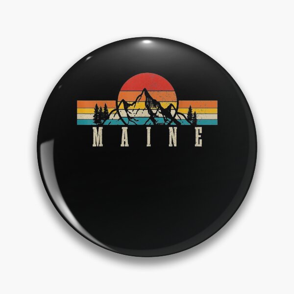 Item preview, Maine Vintage Mountains Nature Hiking Pride Retro Maine Gift  designed and sold by venitamara.