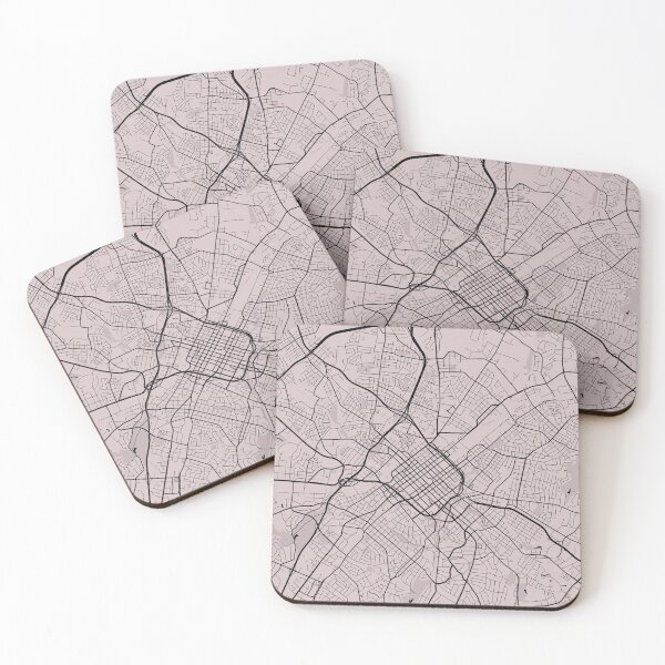 Item preview, Charlotte Blush Pink Artistic Map designed and sold by Interpret108.