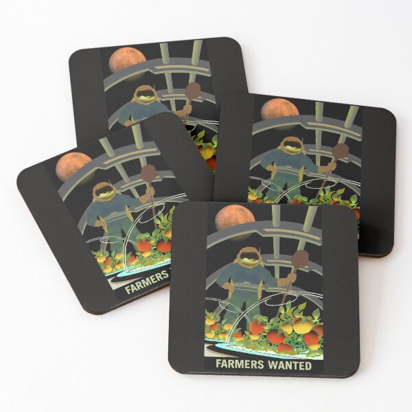 Item preview, Farmers Wanted Terraforming Mars  designed and sold by PosterpartyCo.