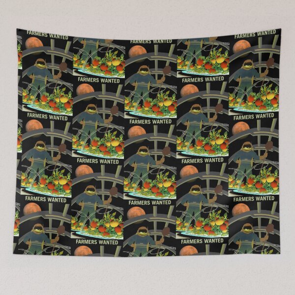 Item preview, Farmers Wanted Terraforming Mars  designed and sold by PosterpartyCo.