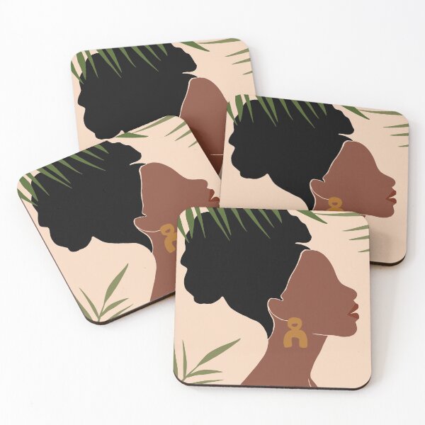 Item preview, Black Earrings Woman Abstract designed and sold by nobrandprints.