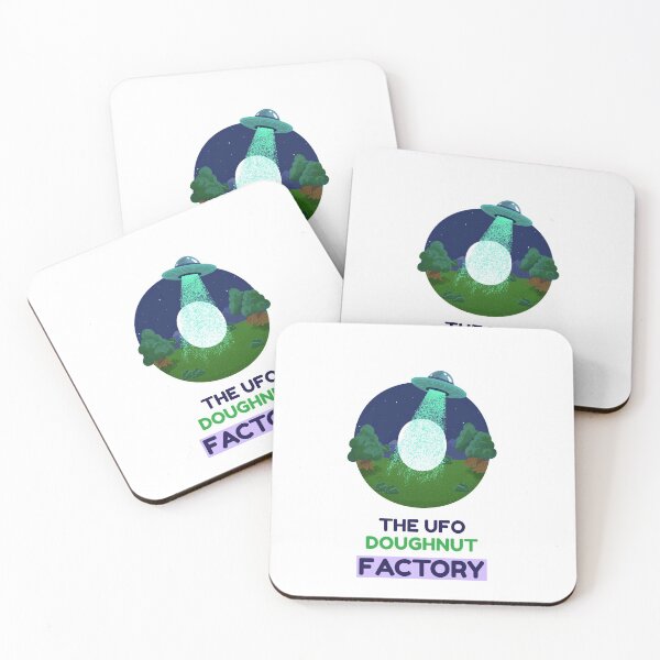 Item preview, THE UFO DOUGHNUT FACTORY designed and sold by DomGDesign.