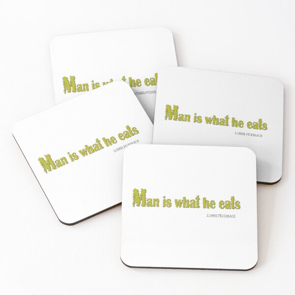 Item preview, Drawn text. Man is what he eats. – Ludwig Feuerbach designed and sold by Murza.