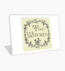 Too Witches (off-white and black) Laptop Skin