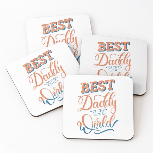 Item preview, Best Daddy of the World. Hand lettering. World's best dad. designed and sold by Sandra Brezina.