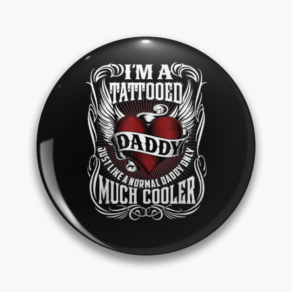 Item preview, Mens Tattooed Dad Like A Normal Daddy Only Cooler For Fathers Day Gift  designed and sold by venitamara.