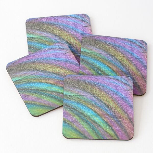 Item preview, INSIDE MY IMAGINATION  | textured abstract colourful feathers and concrete, urban art, streetwear designed and sold by Le Plus Three.