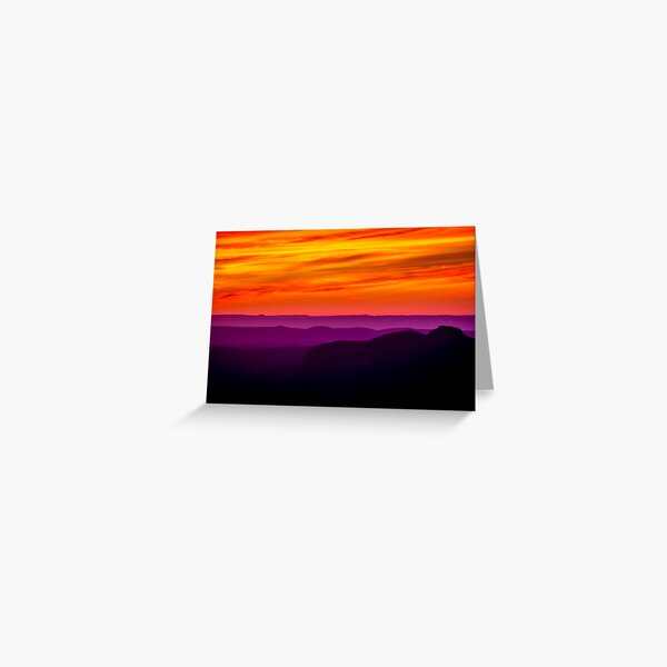 Colourful sunrise Greeting Card