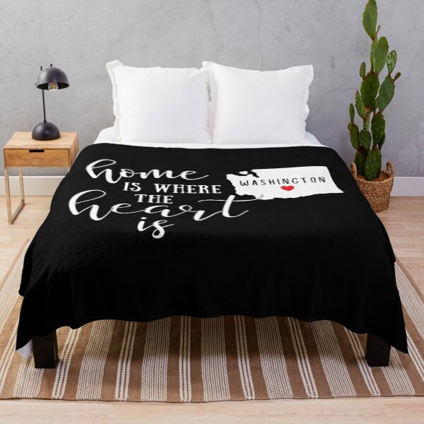 Item preview, Washington, Home Is Where the Heart Is, Home State designed and sold by ladylaughprints.
