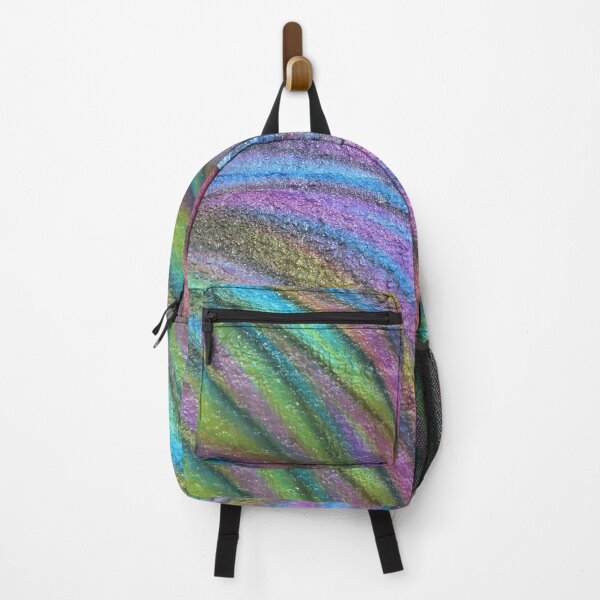 Item preview, INSIDE MY IMAGINATION | textured abstract colourful feathers and concrete, urban art, streetwear designed and sold by Le Plus Three.