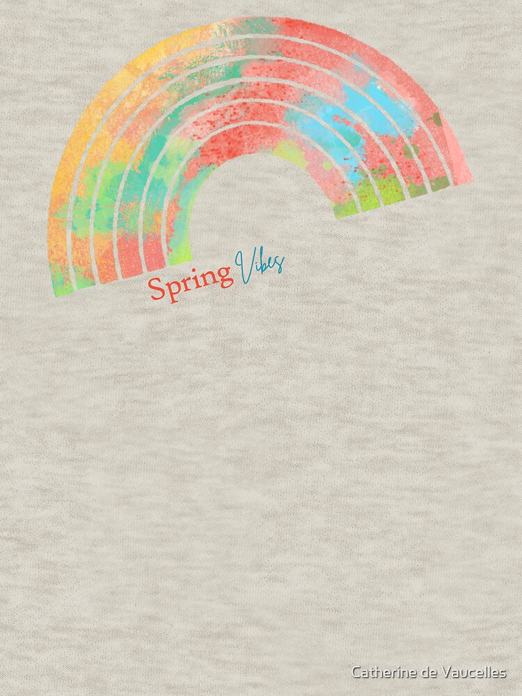 Aperçu 7 sur 7. T-shirt essentiel avec l'œuvre Spring Vibes créée et vendue par 1mondeapart.