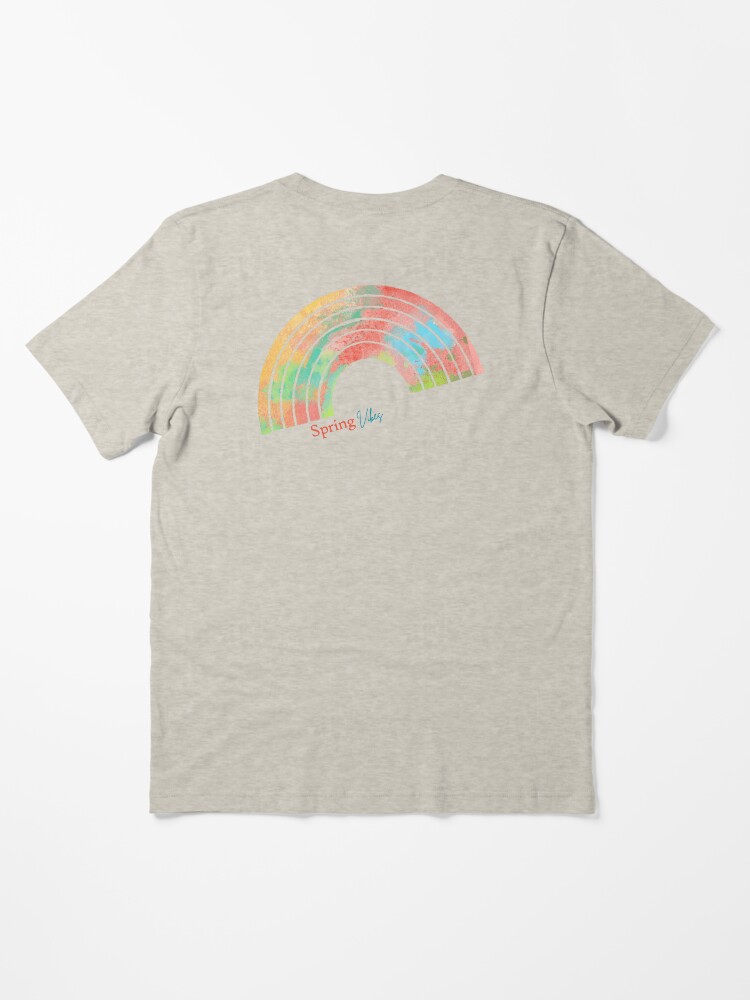 Aperçu 3 sur 7. T-shirt essentiel avec l'œuvre Spring Vibes créée et vendue par 1mondeapart.