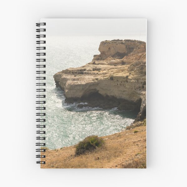 Item preview, Gold Coast Going Silver - Misty Algarvian Clifftop View at Carvoeiro Portugal designed and sold by Georgia Mizuleva.