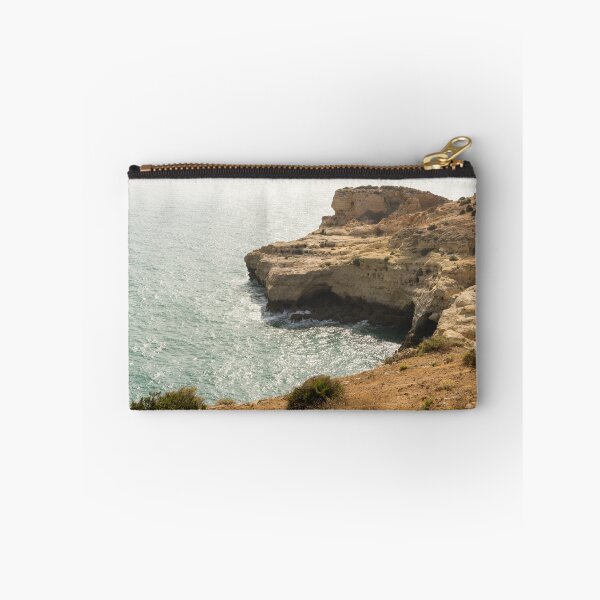 Item preview, Gold Coast Going Silver - Misty Algarvian Clifftop View at Carvoeiro Portugal designed and sold by Georgia Mizuleva.