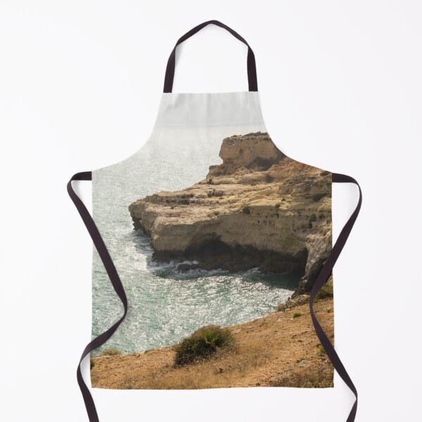 Item preview, Gold Coast Going Silver - Misty Algarvian Clifftop View at Carvoeiro Portugal designed and sold by Georgia Mizuleva.