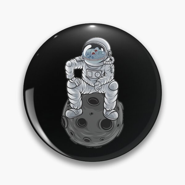 Item preview, An Astronaut Pondering Ramen Life on an Asteroid in Space designed and sold by crazycollective.