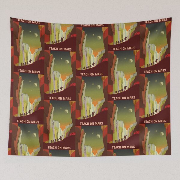 Item preview, Teach on Mars Explorers Wanted Terraform Mars  designed and sold by PosterpartyCo.