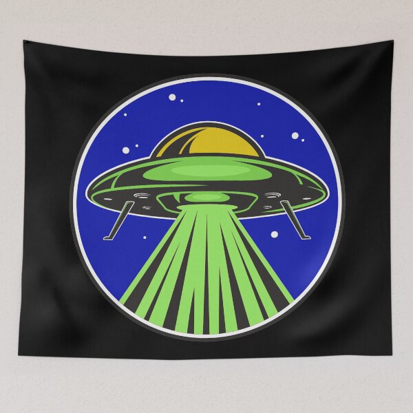 Item preview, Alien - UFO Spaceship Green designed and sold by Art-Bazaar.