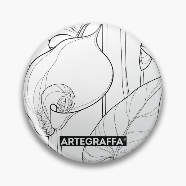 Item preview, Line drawing floral pattern Simple lineart with leaves designed and sold by ArteGraffa.