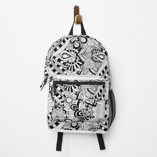 Item preview, Black and White ,Flowers Leaf Tropic Pattern Seamless designed and sold by lastechance.