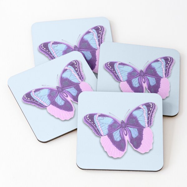 Item preview, Butterfly light blue pink designed and sold by Susanne Margarete Lutz.