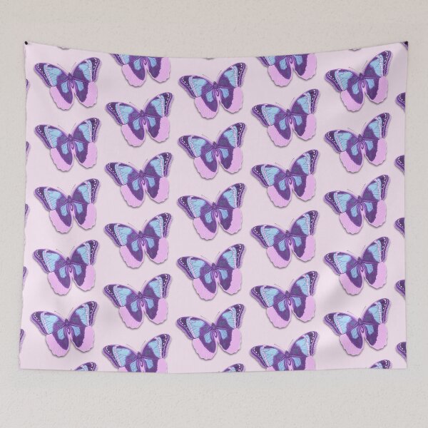 Item preview, Butterfly light blue pink designed and sold by Susanne Margarete Lutz.