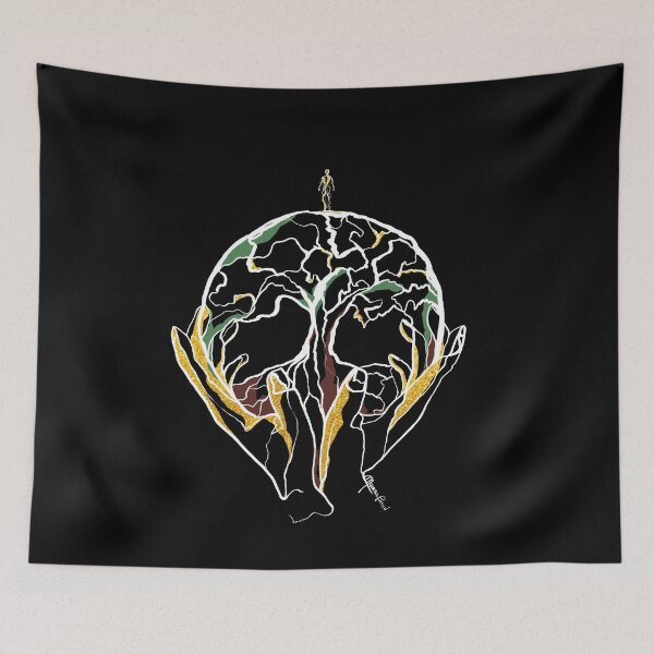 Item preview, Single Line - Inner Earth (White) designed and sold by MaxencePierrard.