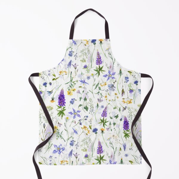 Item preview, Blue  Yellow And White Midsummer Meadow Botanical Garden Nightgarden designed and sold by UtArt.