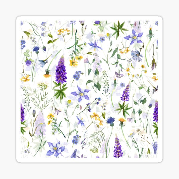 Midautumn Wildflowers Stickers — Sarica Studio