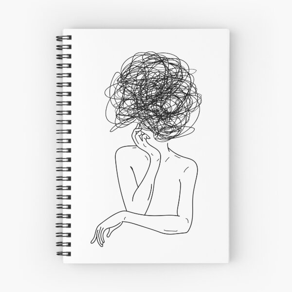 Item preview, Confused, mixed feelings lady art designed and sold by AznavourByKarin.