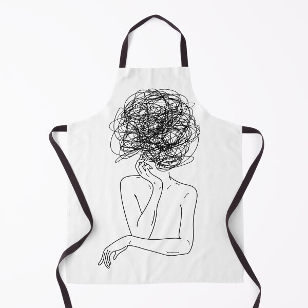 Item preview, Confused, mixed feelings lady art designed and sold by AznavourByKarin.