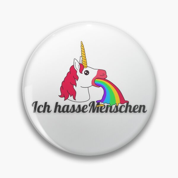 Item preview, Ich hasse Menschen Einhorn Design designed and sold by Aedrikan.