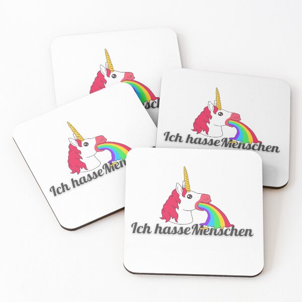 Item preview, Ich hasse Menschen Einhorn Design designed and sold by Aedrikan.
