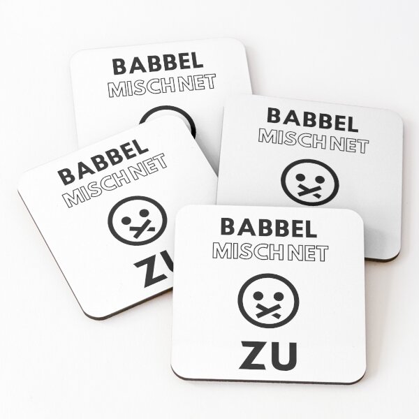 Artikelvorschau, Babbel misch net zu lustig Spruch Einstellung entworfen und verkauft von DerEmmat.