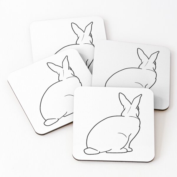 Item preview, Rabbit Sitting Viewed From Behind designed and sold by PrileyRileyArt.