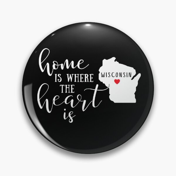 Artikelvorschau, Wisconsin, Zuhause ist, wo das Herz ist, Heimatstaat entworfen und verkauft von ladylaughprints.