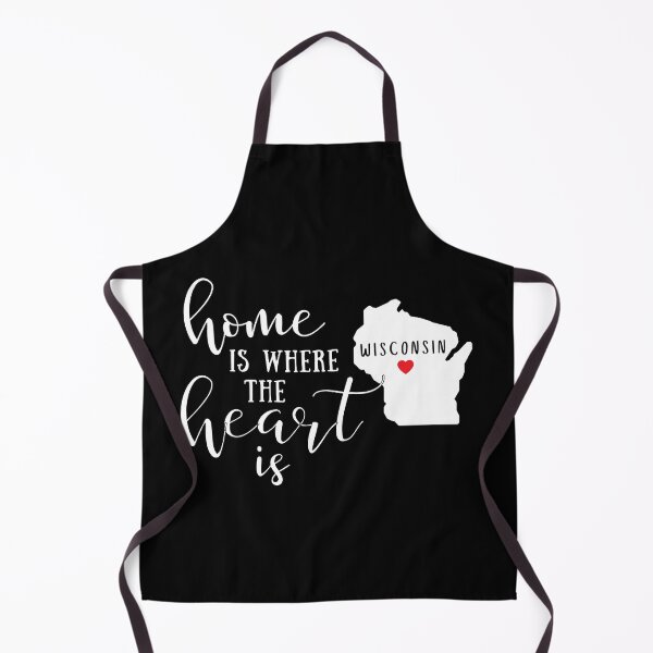 Item preview, Wisconsin, Home Is Where the Heart Is, Home State designed and sold by ladylaughprints.