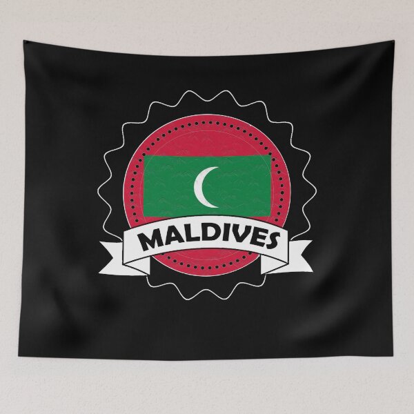 Item preview, Maldives Emblem-Badge-Flag designed and sold by Gina-Driada.